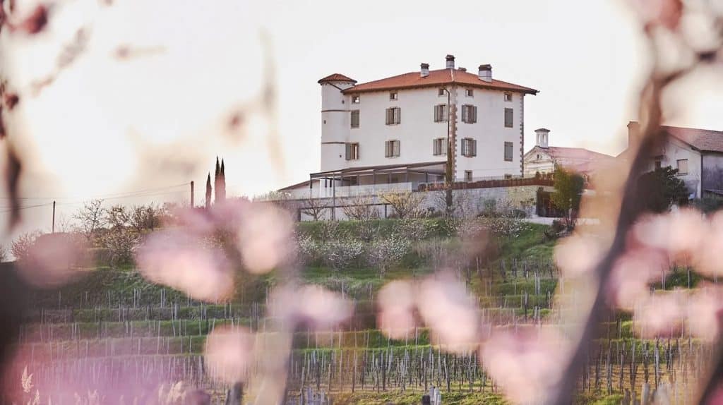 Gredič Castle in Goriška Brda vineyards