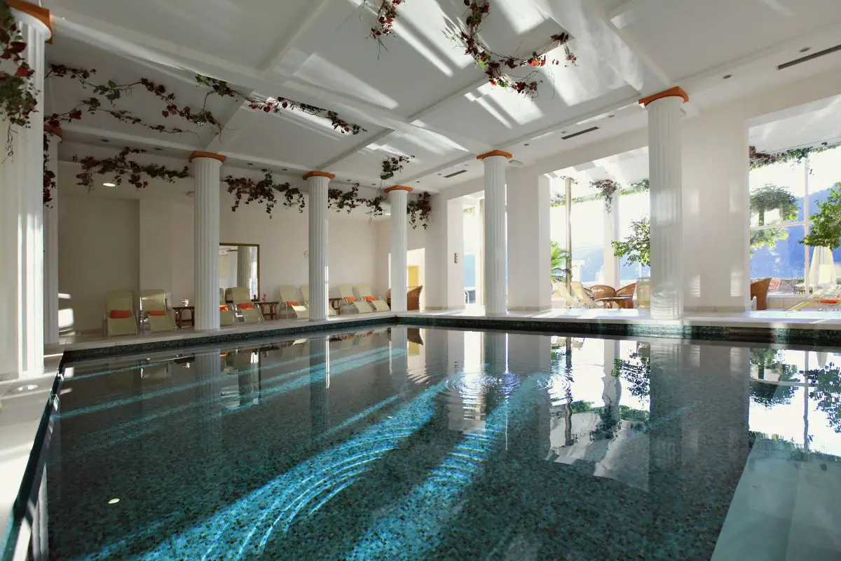 Hotel Toplice thermal pool at Lake Bled wedding accommodation