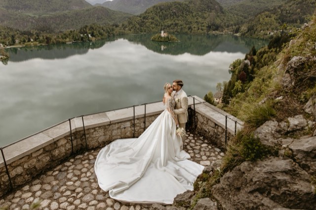 A & G Lake Bled Castle wedding