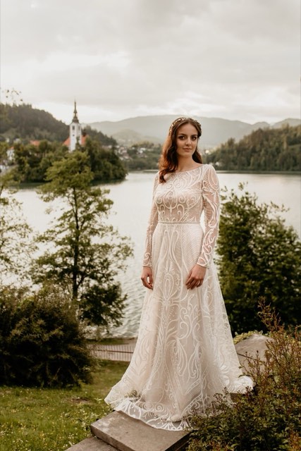 D & M Lake Bled Island Church wedding