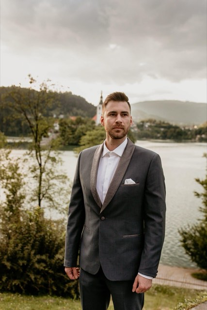 D & M Lake Bled Island Church wedding