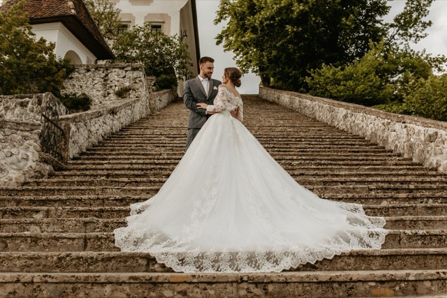 D & M · Lake Bled Island Church wedding
