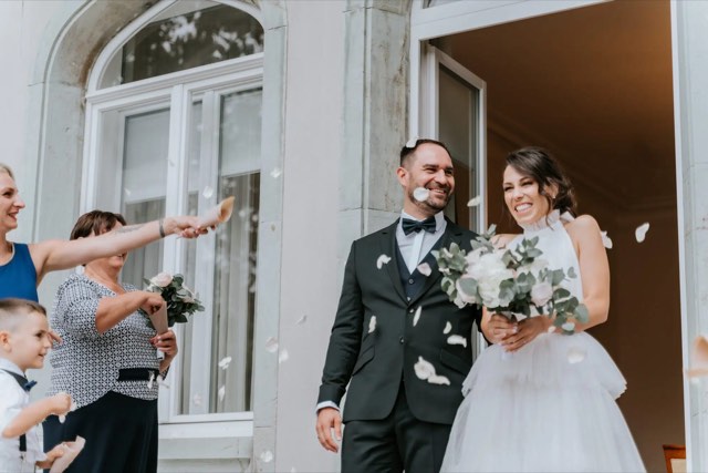 G & D · Lake Bled Town Hall wedding