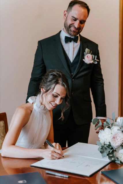G & D Lake Bled Town Hall wedding