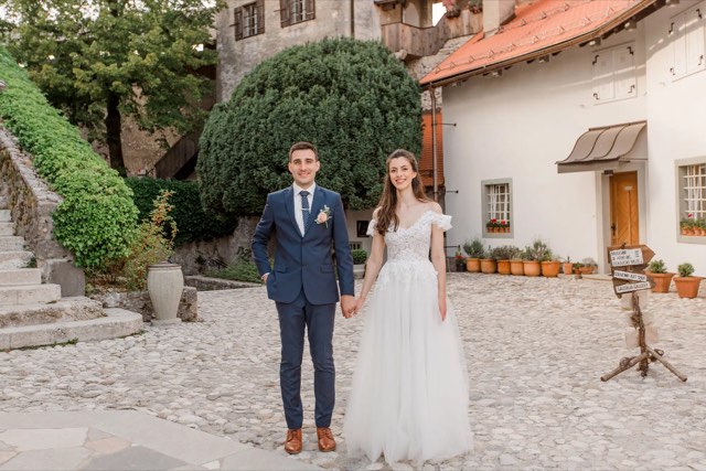 K & V · Lake Bled Town Hall wedding