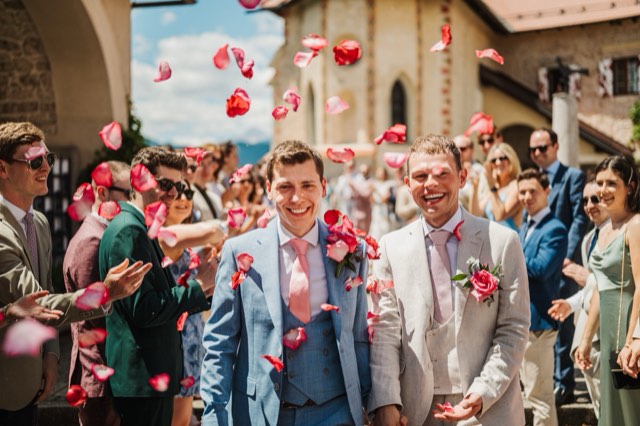 M & A Lake Bled Castle wedding