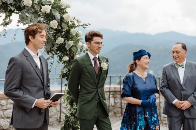 M & E Lake Bled Castle wedding