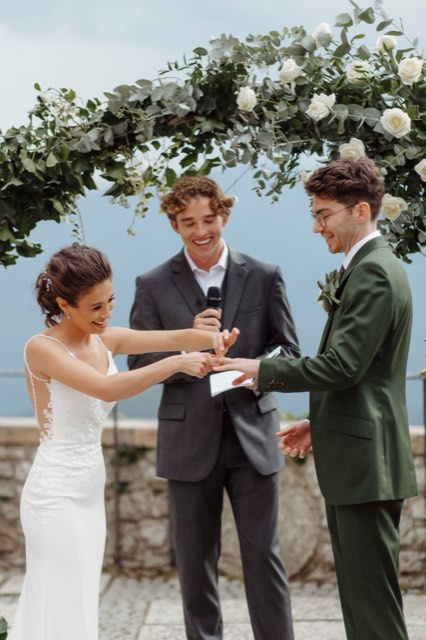 M & E Lake Bled Castle wedding