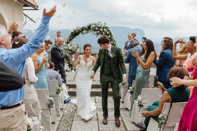 M & E Lake Bled Castle wedding