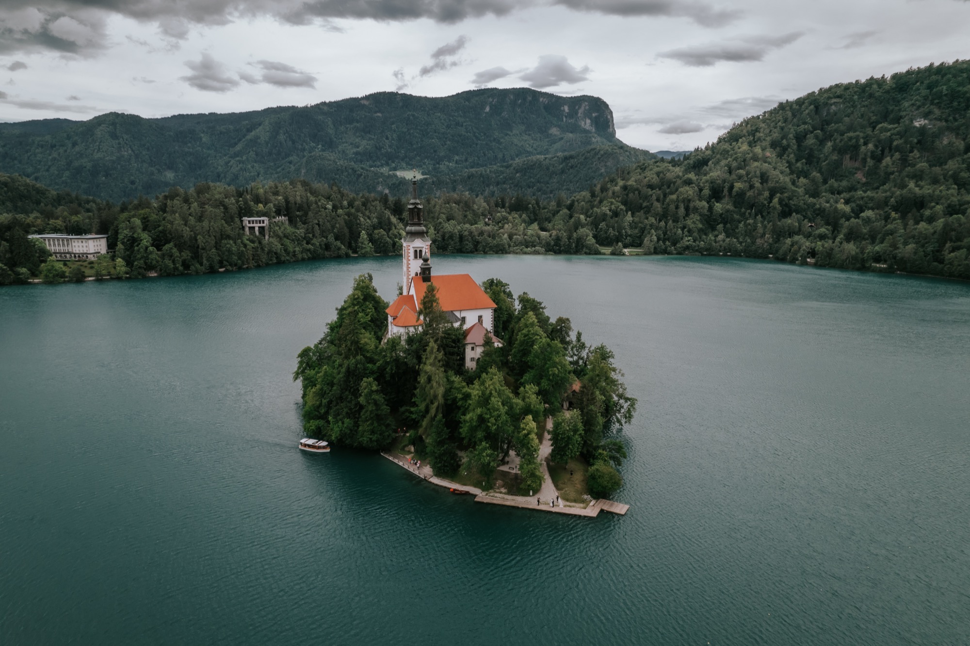 Lake Bled Island Church wedding