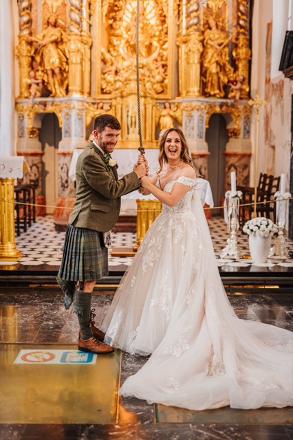 Lake Bled Island Church wedding