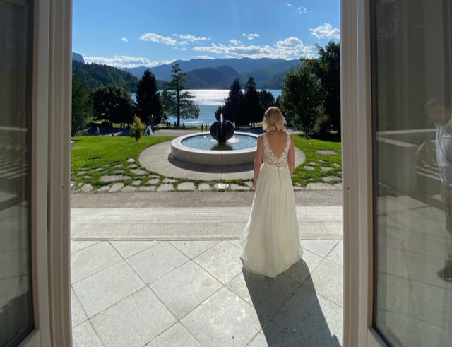 Lake Bled Town Hall wedding