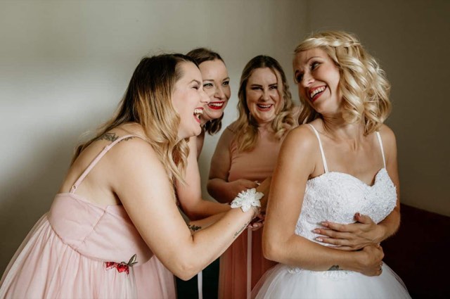 Lake Bled Town Hall wedding