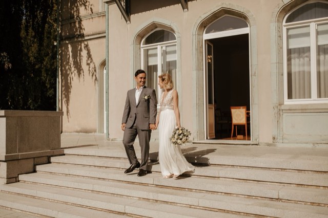 Lake Bled Town Hall wedding