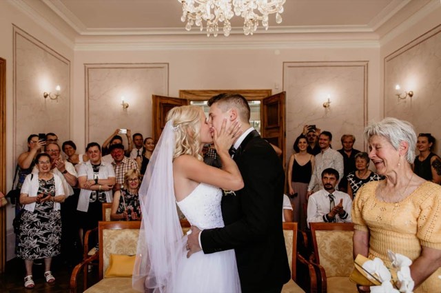 Lake Bled Town Hall wedding