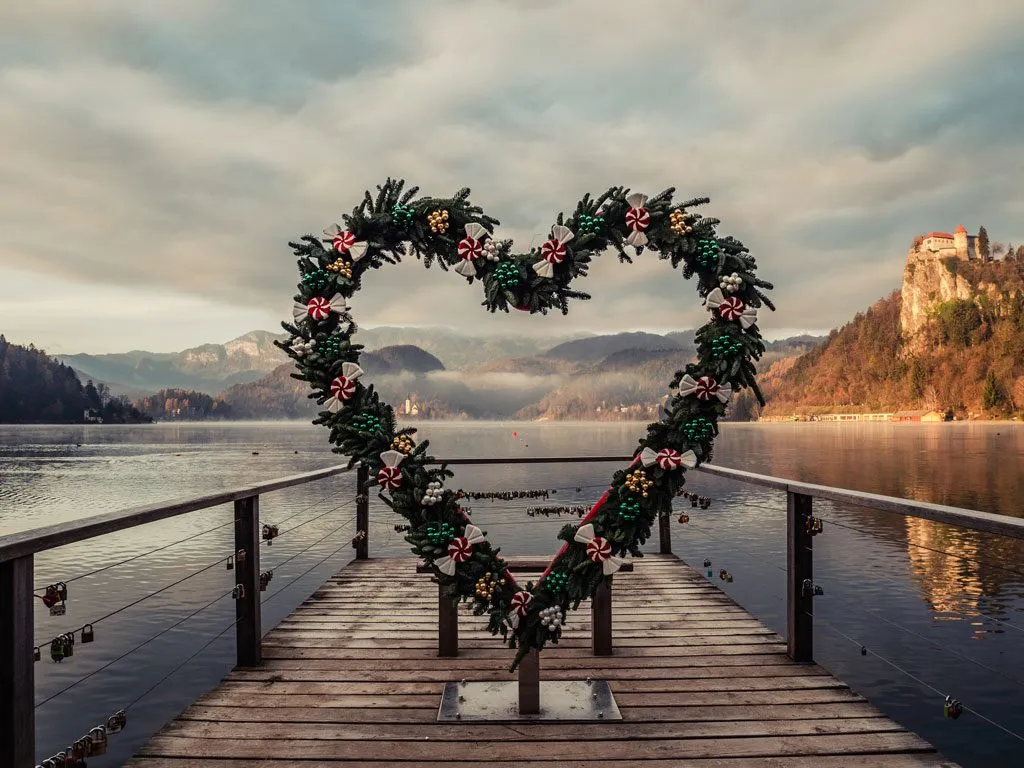 Lake bled heart